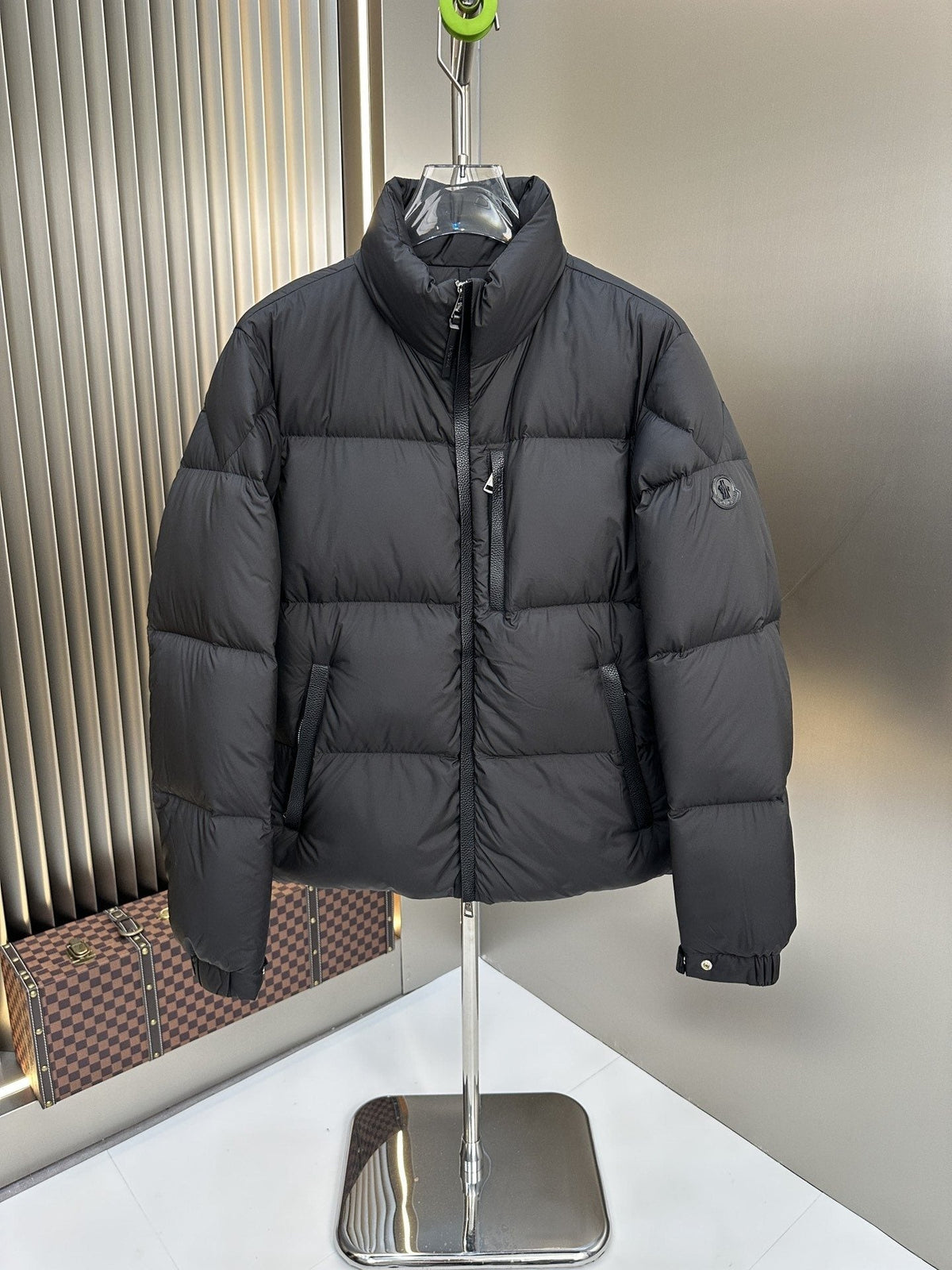 Moncler Quilted Stand-Collar Puffer Coat — hero