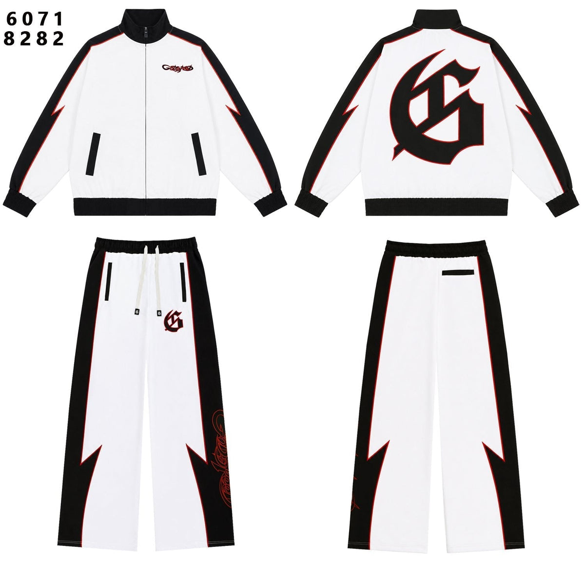Godspeed Gothic G Contrast Panel Tracksuit Set — front